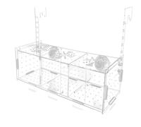 Acrylic Aquarium Kennel: 15 cm Transparent Nursery Tank, Stable Mounting Clip, Durable Frame | Safe Breeding Box for Shrimp, Small Fish Insulation