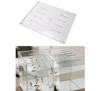 Acrylic Aquarium Lid for Reptiles and Turtles, Prevents Escape with Feeding Opening, Ideal Habitat Cover (30x30CM/11.8x11.8in)
