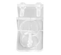 Acrylic Aquarium Pipe Clamp Durable Water Pipe Clip Aquarium Fish Tank Pipe Holder Glass Lily Pipe Clamp Space-saving Aquarium Accessory (Single Hole 25mm/0.98in Inner Diameter)