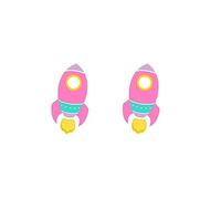 Acrylic Avocado Coffee Cup Cowgirl Boots Pizza Earrings Space Rocket, S, Acrylic, acrylic