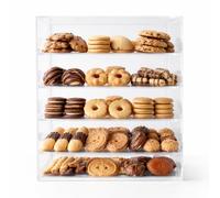 Acrylic Bakery Pastry Display Case Stand Cabinet Cakes Donuts Cupcakes Pastries (5-TIER)