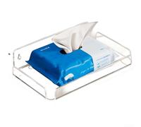 Acrylic Bathroom Shelf Wall Mounted to Store For Aromatherapy Tray Soap Toothbrushes and Small Personal Items (L Transparent)