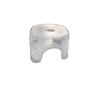 Acrylic Bathroom Stool Shoe Changing Stool Portable Non Slip Clear Stable Foot Rest Shower Bench Corner Stool Chair for Apartment Kithchen