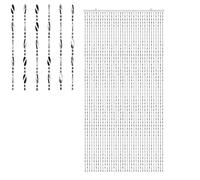 Acrylic Beaded Door Curtain Hanging FLy Screen Summer Blind (Silver Beaded Door Curtain)