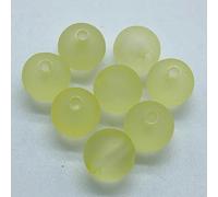 Acrylic Beads, Acrylic Beads 10mm 100pcs Multicolor(Yellow)