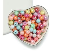 Acrylic Beads, Multicolor Acrylic Round Spacer Beads 6-10mm for DIY Jewelry Making, Pack of 50-100pcs(Mixed,10mm-50pcs)