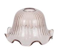 Acrylic Bell Lamp Shade Replacement for Ceiling Pendant Lights | Amber Finish, 42mm Hole Diameter, Easy to Clean, Filters Harsh Glare, Dining Room Casual Dinners