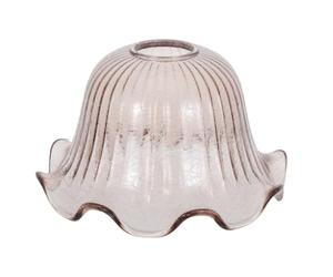 Acrylic Bell Lamp Shade Replacement for Ceiling Pendant Lights | Amber Finish, 42mm Hole Diameter, Easy to Clean, Filters Harsh Glare, Dining Room Casual Dinners