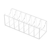 Acrylic Belt Storage, Transparent Belt Organiser, Belt Case Storage Holder and Display - Compartment Display Case, Transparent Belt Tie Case for Organising Scarves, Socks, Bras