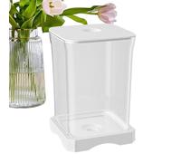 Acrylic Betta Fish Tank - 11.8x17.7 Cm Smalls Aquarium, LED Lamp Rectangular Desktops Tank, Starter Kit, Atmosphere Light | Tabletop Tropical Fish Habitat For Shrimp Guppy Jellyfish
