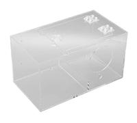 Acrylic Bird Breeding Box Transparent Safe Material Nesting Cage for Birds with Standing Pole and Padding, 1 Unit (Large)