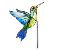 Acrylic Bird Butterfly Garden Stake Decorative,Outdoor Yard Lawn Pathway Patio Art Ornaments,Stained Glass Effect Whimsical Garden Decoration,Bird Butterfly Flower Plant Pot Stake Decoration