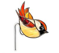 Acrylic Bird Butterfly Garden Stake Decorative,Outdoor Yard Lawn Pathway Patio Art Ornaments,Stained Glass Effect Whimsical Garden Decoration,Bird Butterfly Flower Plant Pot Stake Decoration