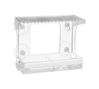 Acrylic Bird Feeder - Strong Suction Cups for Outdoor | Weatherproof Feeding Station for Wild Finches, Garden, Patio, Balcony, Family, Backyard - Bird Watching Stat