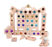 Acrylic Block Toys Translucent Rainbow 50 Piece Set