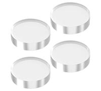 Acrylic Block | Transparent Round Support,Clear Acrylic Risers | for Crystal Mineral Perfume Ring Cake Small Collectible Art Craft Shop Bedside Table