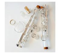 Acrylic Body Silver Plated Keys Clarinet 18/20 Keys G Tone Clarinet With Case And Accessories Clarinet Kit (Color : 18 keys)