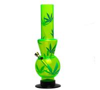 Acrylic Bong Plastic Mini Bong 32cm Smoking Pipe for Water Bongs Hookah Plastic Assorted Multi Color Style Dismantleable Detachable & Easy to Clean (32cm Acrylic Blue Bong)
