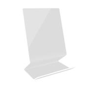 Acrylic Book Holder Desk Shelf and Study Room Stand - Cookbook Brochure and Stationery Storage Display Clear Book Acrylic Book Cookbook Recipe Magazine Recipes