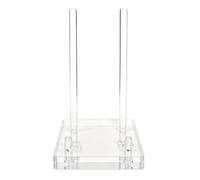 Acrylic Book Stand - 325g Clear Adjustable Durable Stable Modern, Decorative Picture Frame Holder Display Rack Design, Comic Textbook Cookbook Reading Organization Tool | Living Room Study Off