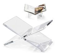 Acrylic Book Stands for Display, Open Display Stand,Cook Book Stand, Quran Stand,Cross Frame Acrylic Book Holder for Display and Reading,Suitable for Art, Bible, Cookbook, Easel, Magazine