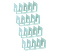 Acrylic Bookends - Clear Scrapbook Paper Storage | Bookshelf Filing Rack | Desktop Shelf Acrylics Sorter Bookend Suitable For Officce Desk Organization Book File Folder Display Home School Use