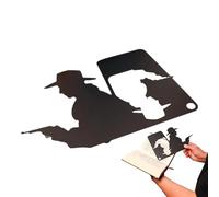 Acrylic Bookmark - Detective Shape Book Marker for Reading Lovers, Creative Acrylic Decoration for Books, Tables and Living Room Exhibition, Unique Gift for Readers, Students, Book Spirits