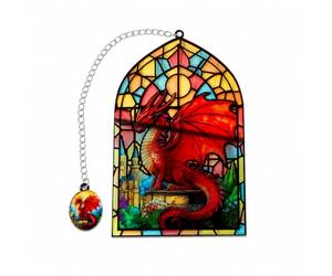 Acrylic Bookmark in Elegant Stained Glass Dragon Motif Lightweight Construction for Page Marking Suitable for Students Teachers Fantasy Fiction Fans Journal Keepers, Style to 4