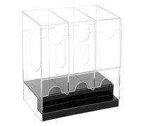 Acrylic Booster Pack Dispenser - 3-Slot, Card Dispenser Storage and Organizer | Transparent, Space-Saving, Booster Box Case for Trading Card Tabletop Display