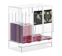 Acrylic Booster Pack Dispenser - Transparent Card Dispenser | Card Storage Box | Booster Box Case Suitable For Trading Cards, Collectibles And Display Organization