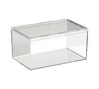 Acrylic Box - Transparent Spider Habitat, Reptile Enclosure, ing Design, Easy Access Top Lid, Premium Quality Pet Container, Exotic Pet Housing for Spider Small Animal, 7.87 Inches