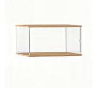 Acrylic Box with Thickened Base & Top, Large Transparent Anti-dust Model Display Case, Customizable Floor Standing Stackable Organizer(60x60xH50cm/24x24x20")