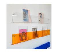 Acrylic Brochure Holder Wall Bookshelf Comic Display Stand For Wall Decor Mount Clear Hanging Magazine Rack Album Record Storage & Display(B2pcs,W 60cm(23.62IN))