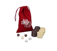 Acrylic Brown Pearl Backgammon Pieces 36 mm