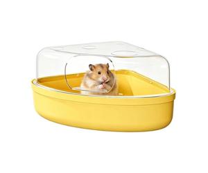 Acrylic Burrowing Basin - Bathing Bowl, Small, Anti Scatter Chamber,Spill-Proof Design, Professional Animal Welfare | Unique See Through Durable Wellness Accessory for Enrichment Play Sleeping