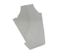 Acrylic Bust 2 Notch Necklace Professional Display Stand Jewellery Presentation (Clear, Number of Stands - 1)