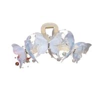 Acrylic Butterfly Hair Clip for Female Mesh Jaw Clip Casual Wear Headpiece Elegant Wedding Hair Grip Sweet Hair Ornament