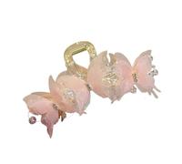 Acrylic Butterfly Hair Clip for Female Mesh Jaw Clip Casual Wear Headpiece Elegant Wedding Hair Grip Sweet Hair Ornament