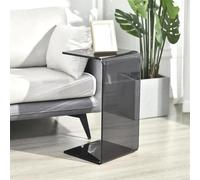 Acrylic C-shaped Coffee Table Modern Transparent Side Table Versatile U-shaped Desk Minimalist Office Table for Living Room & Work Stylish Décor