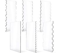 Acrylic Cake Comb Set 6PCS for Edge Decorating