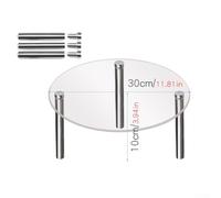 Acrylic Cake Stand, 4-Piece Set with 15cm/20cm/25cm/30cm Sizes, Dessert Table Display Stand, Easy Assembly, Crystal-Clear & Sturdy, for Weddings, Parties, and Celebrations(XL)