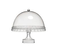 Acrylic Cake Stand with Dome Lid Transparent