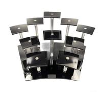 Acrylic Cake Tower Stand 10-Level Dessert Holder(Black)