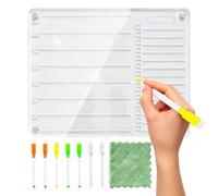 Acrylic Calendar for Fridge Daily Meal Planner Whiteboard