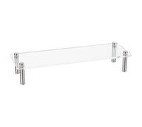 Acrylic Candy Bar Risers - Clear Rectangular ,Display Stand 11.8x3.94x2.36 Inch Transparent Showcase | Elegant Dessert Display for Jewelry Perfume Collection Tabletop Home Decor Exhibition