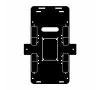 Acrylic Car Chassis for OSOYOO Omni-Directinal Mecanum Wheel Robotic Car Kit (Model 2021006600)