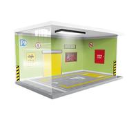 Acrylic Car Garage Display Case - 1:24 Scale Model Parking Display Box, Car Show Case | Acrylic Cars Model Showcase with Usb Light, Collectible Storage Garage