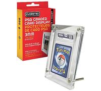 Acrylic Card Display Stand Compatible for Pokemon PSA Graded Card - Pack of 1 with UV Protection, Acid-Free and Metal Stand!
