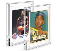 Acrylic Card Frame, Magnetic Trading Card Display Frames Desktop Display - 2 Sets Clear