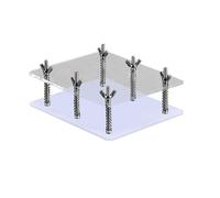 Acrylic Card Press - Card Repairing Tool, Clear Card Flattener | Game Card Straightener, Playing Card Protector, Card Storage Container for Collectible Cards, TCG Accessories with Secure Hold